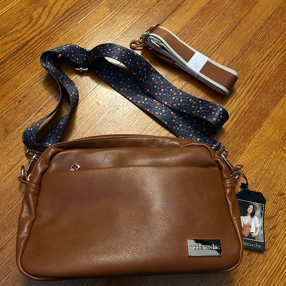 Madewell Tan Leather Messenger Bag